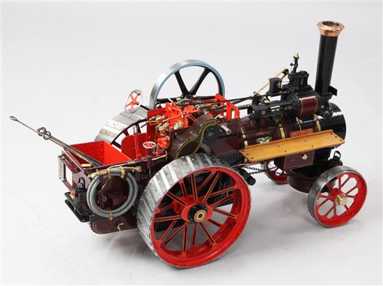 A well engineered 1.5 inch scale lived steam model of a William Alchin traction engine, with the name Royal Chester, 26in.